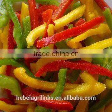 IQF mixed pepper strips