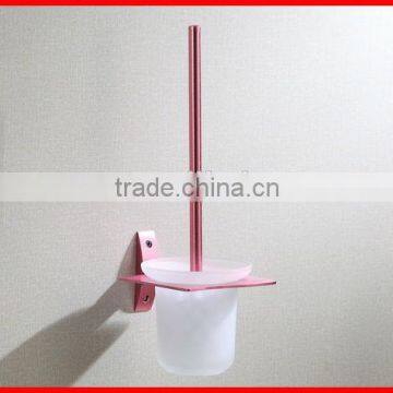 Bathroom Accessories Durable Pink Color Brass Bathroom Toilet Brush Holder 62904