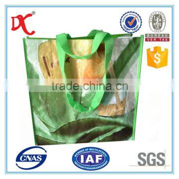 woven foldable shopping bag food packaging with roller