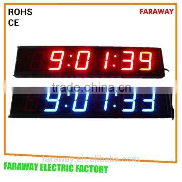 infrared remote High quality 4" led calendar clock,indoor digital clock, office clock, shcool clock,amy clock,sports timer clock