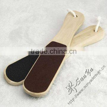 wooden foot file in callus remover