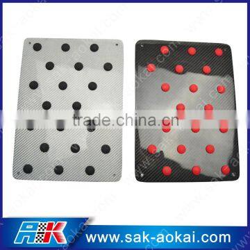 Anti-slip Carpet Mat Pedal Pad Carbon Fiber photo-3