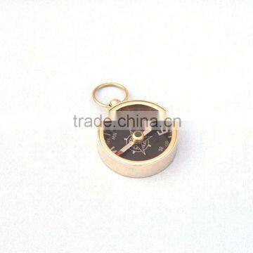 Nautical Pendant Brass compass-Solid Brass Scout's Black Faced Compass 13408