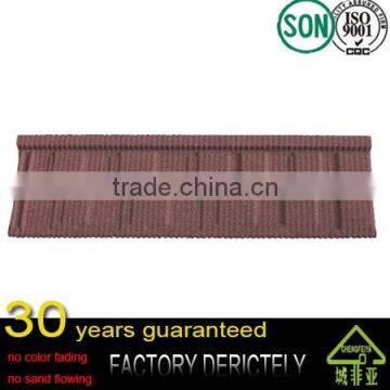 best quality natural raw material color metal roof tile with factory price