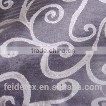 polyester burn-out curtain fabric