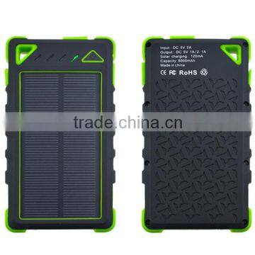 Wholesale Hot selling waterproof 8000mAh mobile outdoor Universal Solar Emergency power bank