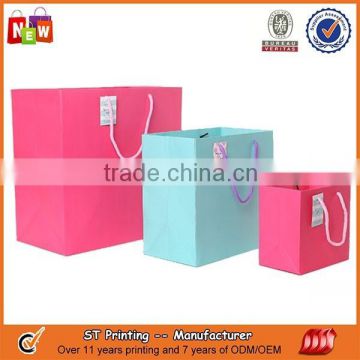 Colorful plain paper bag murah