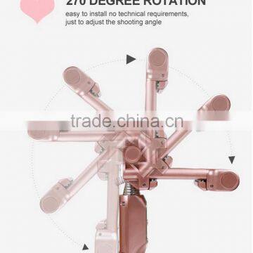 Portable Mini Folding Mobile Phone Wired Self Selfie Sticks For Built-in Shutter Selfie Monopod