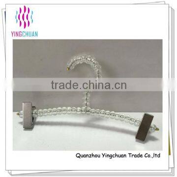 Acrylic bead transparent pants hanger