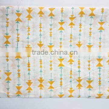 Hand Block Print Garment Fabric Natural Printed