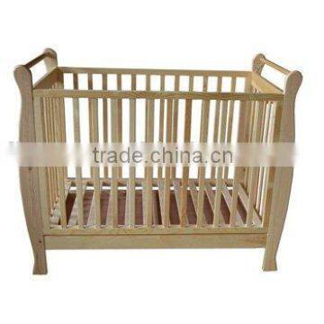 hard wood baby bed