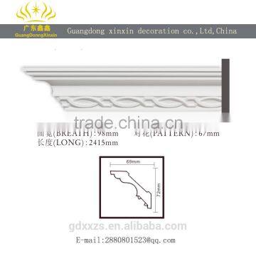 Plain Cornice Moulding Classic Decorative PU carved foam cornice moulding Factory cost PU Foam Carved Carving Cornices Mouldings