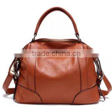 Big and Soft Genuine Leather Utility Tote and Cross-body Handbag