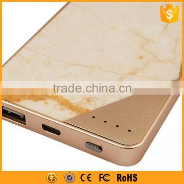 luxury marble 5000mah ATL li-polymer battery power bank