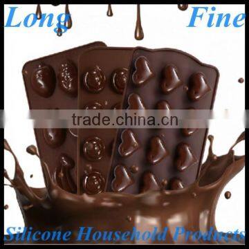 2015 Sweet Love Chocolate Molds Silicone Black