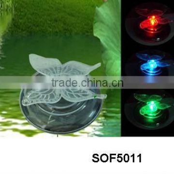 recargeable solar floatting butterfly led light/solar pool light(SOF5011-1)