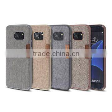 Wholesale original PP case for Samsung S7 with 100% real canvas