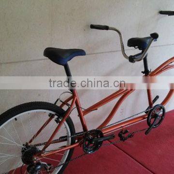 26 inch aluminum alloy tandem bike with 2 seat china factory