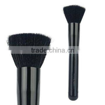 flat top kabuki brush,wooden handle makeup tool