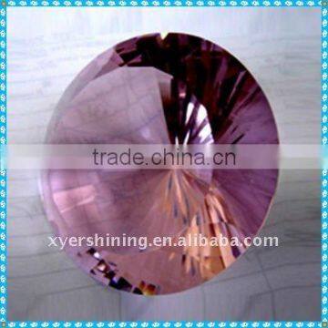 Beautiful crystal diamond violet amethyst for wedding decoration