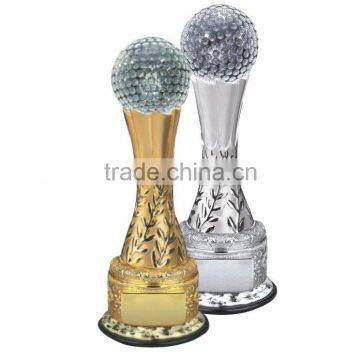 Sports Resin and Glass Globe Trophy Cup Awards