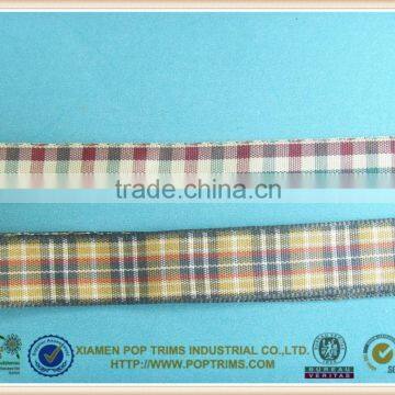 Popular 25mm Mixed style Plaid Ribbon