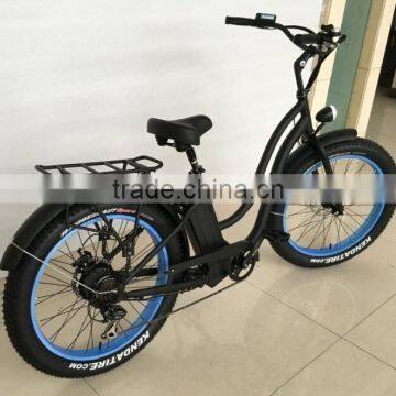 Rear Bafang Drive Romai Electric Bicycle Lady Hummer Cruiser China photo-2