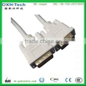 UL standard male to male single link hdtv cable dvi