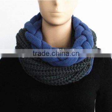 Knitted Snood with Braid