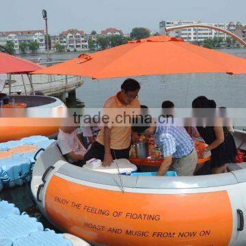 Fiberglass Bbq Dount Boat Barbecue Boat for Sale