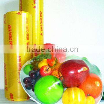 +Good qualitty pvc cling film for food wrapping