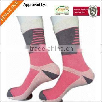 Women's thermolite yarn 100% merino wool outdoor soccer socks