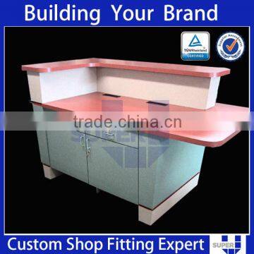 China Professional Manufacturer for Black Wooden Reception Counter Cashier Desk photo-4