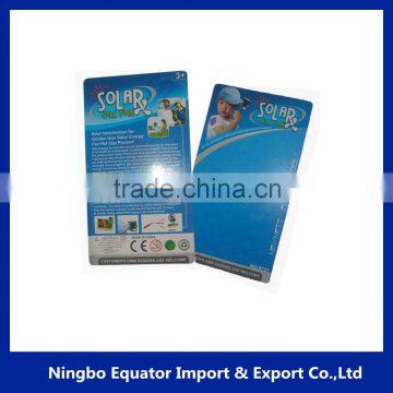 Custom 2 Sides Printed Die Cut Coated Packaging Paper Cardboard Header Card