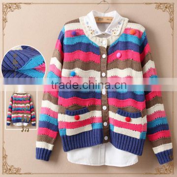 Fashion lady Women Long Sleeve Knitwear Jumper Cardigan Coat Jacket Casual Sweater