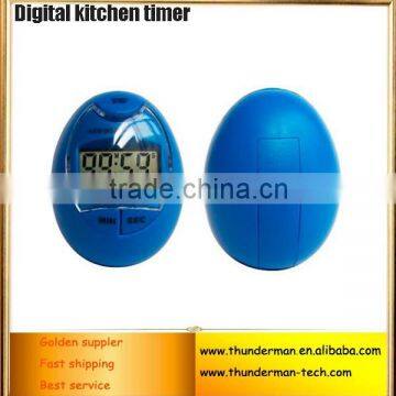 Egg Shaped LCD Display Digital Kitchen Timers with Magnetic Function