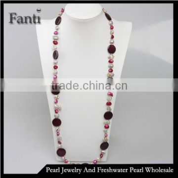 long pearl necklace design/different design pearl necklace