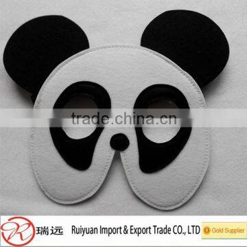 Felt panda mask ,felt animal party mask for kids Halloween gift