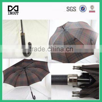 check pattern luxry branded franch stick umbrella