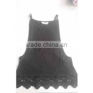 Popular high quality Lady's Cotton Spandex Sun-top for Summer