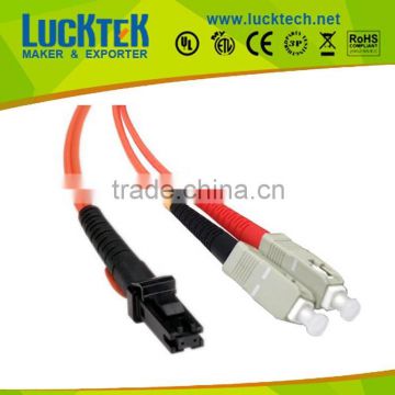 SC to MTRJ Multimode fiber optic patch cords, Duplex, 62.5/125, OM1