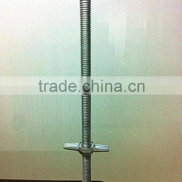 Galvanized construction scaffolding Hollow/Solid screw jack base ( Real Factory in Guangzhou )