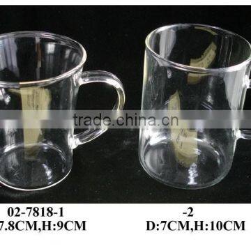 glass tea pot and cup