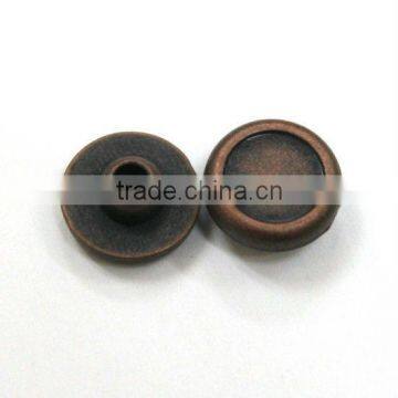 9.5mm antique brass metal rivet for garment