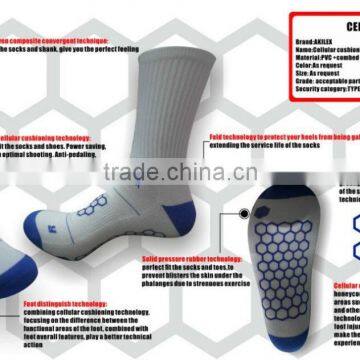 wholesale fashion anti-slip nylon soccer socks