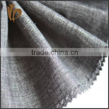 Black Yarn Dyed Plain Linen Fabric for Men Pants photo-4