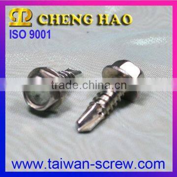 Hex Head Stainless Steel Self Drilling Screws with Washer