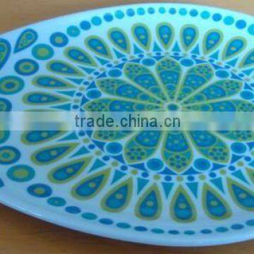 Melamine high quality custom printing plastic plate