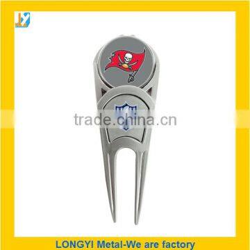 high quality silver golf divot tool with your own logo