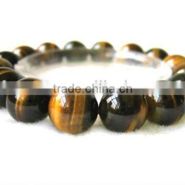 10mm nice round tiger eye gemstones jewelry bracelet